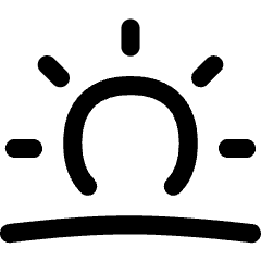 Sunset Icon from Flex Line Set