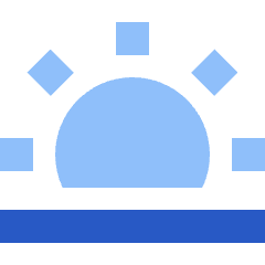 Sunset Icon from Sharp Flat Set