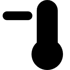 Temperature Cold Decrease Icon from Micro Solid Set
