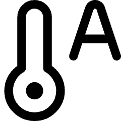 Temperature Thermostat Auto Icon from Core Line Set