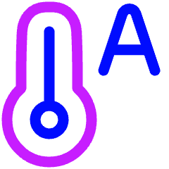 Temperature Thermostat Auto Icon from Plump Neon Set