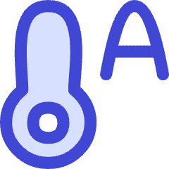 Temperature Thermostat Auto Icon from Flex Duo Set