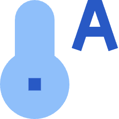 Temperature Thermostat Auto Icon from Sharp Flat Set