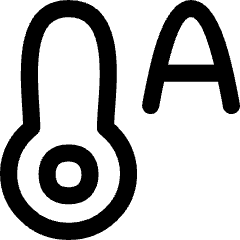 Temperature Thermostat Auto Icon from Flex Line Set