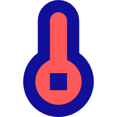 Thermometer Icon from Sharp Pop Set