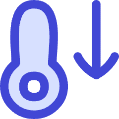 Thermometer Decrease Icon from Flex Duo Set