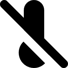 Thermometer Disable Icon from Micro Solid Set