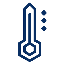 Thermometer High Icon from Cyber Line Set