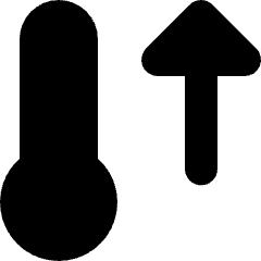 Thermometer Increas Icon from Micro Solid Set