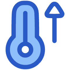Thermometer Increase Icon from Plump Duo Set