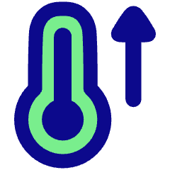 Thermometer Increase Icon from Plump Pop Set