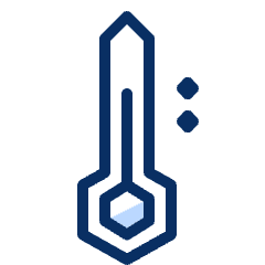 Thermometer Medium Icon from Cyber Duotone Set