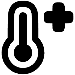 Thermometer Negative Icon from Plump Remix Set