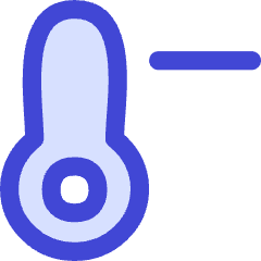 Thermometer Negative Icon from Flex Duo Set