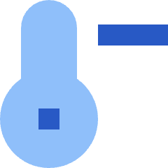 Thermometer Negative Icon from Sharp Flat Set