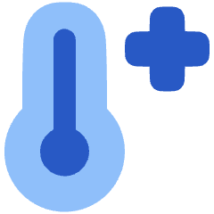 Thermometer Positive Icon from Plump Flat Set