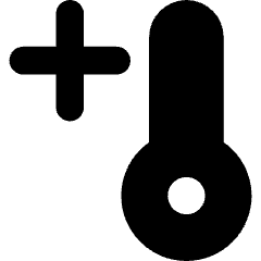 Thermometer Positive Icon from Core Solid Set