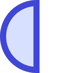 Third Quarter Moon Icon from Sharp Duo Set