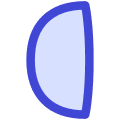 Third Quarter Moon Icon from Flex Duo Set