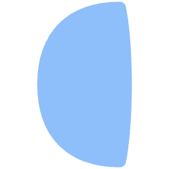 Third Quarter Moon Icon from Flex Flat Set