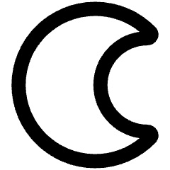 Waning Cresent Moon Icon from Plump Remix Set