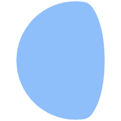 Waning Gibbous Moon Icon from Plump Flat Set
