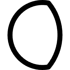 Waning Gibbous Moon Icon from Core Line Set