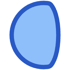 Waning Gibbous Moon Icon from Plump Duo Set