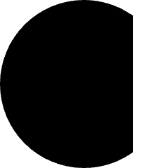Waning Gibbous Moon Icon from Sharp Solid Set