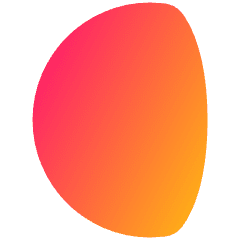 Waning Gibbous Moon Icon from Plump Gradient Set