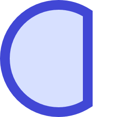 Waning Gibbous Moon Icon from Sharp Duo Set