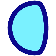Waning Gibbous Moon Icon from Plump Pop Set