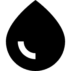 Water Drop Icon from Sharp Solid Set