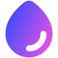 Water Drop Icon from Plump Gradient Set