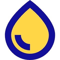 Water Drop Icon from Sharp Pop Set