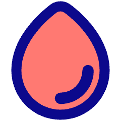 Water Drop Icon from Plump Pop Set