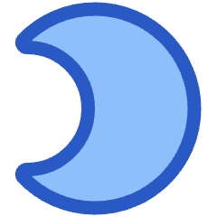 Waxing Cresent Moon Icon from Plump Duo Set
