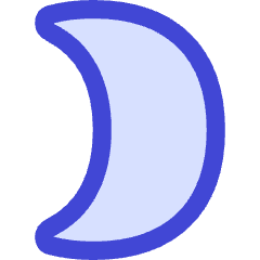 Waxing Cresent Moon Icon from Flex Duo Set
