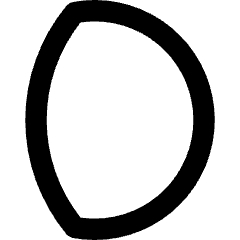 Waxing Gibbous Moon Icon from Core Remix Set