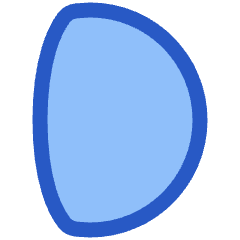 Waxing Gibbous Moon Icon from Plump Duo Set