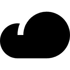 Weather Cloud 1 Icon from Nova Solid Set