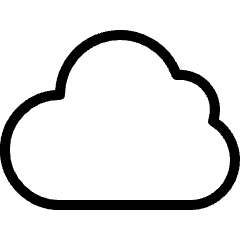 Weather Cloud 1 Icon from Ultimate Light Set