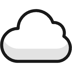 Weather Cloud 1 Icon from Ultimate Colors Set