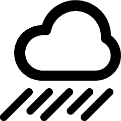 Weather Cloud Heavy Rain Icon from Ultimate Bold Set