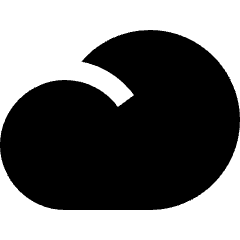 Weather Cloud Icon from Nova Solid Set