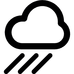 Weather Cloud Rain Icon from Ultimate Bold Set