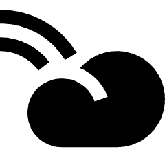 Weather Cloud Rainbow Icon from Nova Solid Set