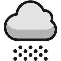 Weather Cloud Snow Icon from Ultimate Colors Set