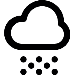 Weather Cloud Snow Icon from Ultimate Bold Set