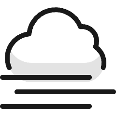 Weather Cloud Wind 3 Icon from Ultimate Colors Set